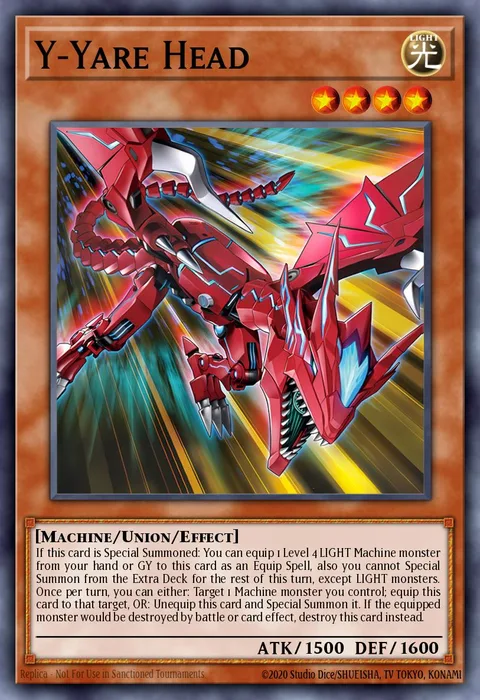 Y-Yare Head trading card