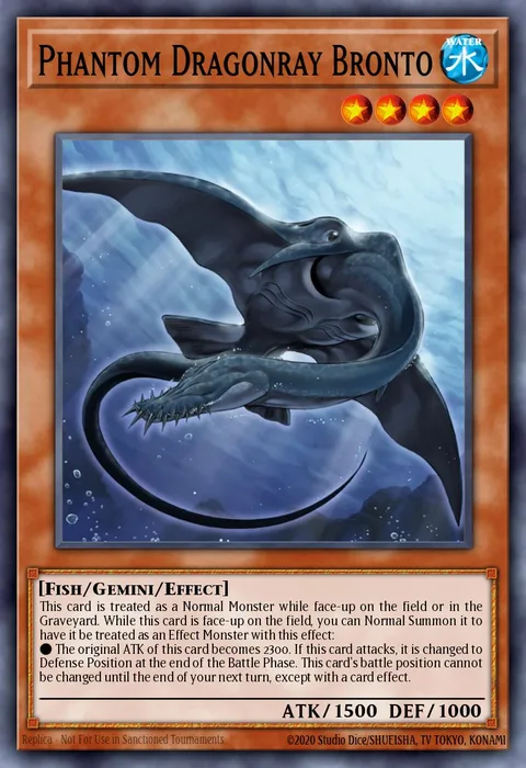 Phantom Dragonray Bronto trading card