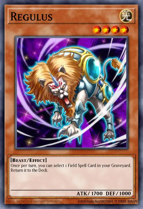 Regulus trading card