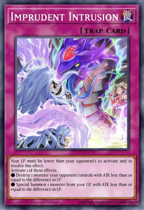 Imprudent Intrusion trading card