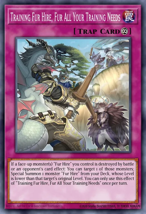 Training Fur Hire, Fur All Your Training Needs trading card