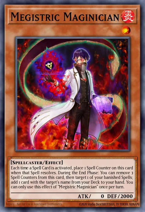Megistric Maginician trading card