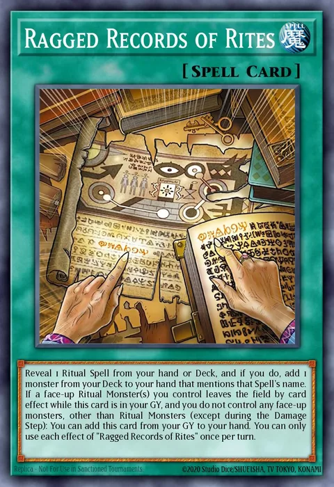 Ragged Records of Rites trading card
