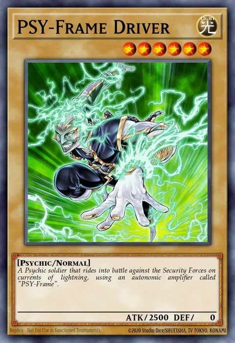 PSY-Frame Driver trading card