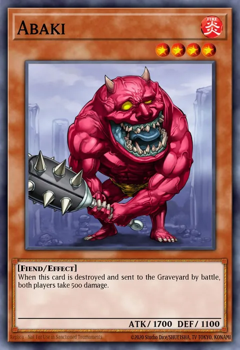 Abaki trading card