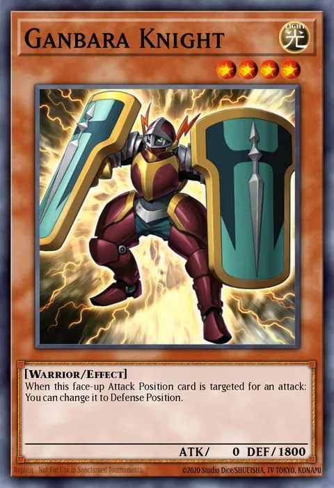 Ganbara Knight trading card