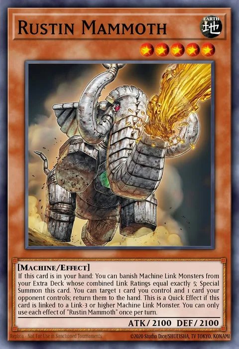 Rustin Mammoth trading card