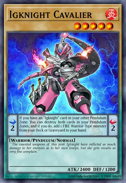 Igknight Cavalier trading card