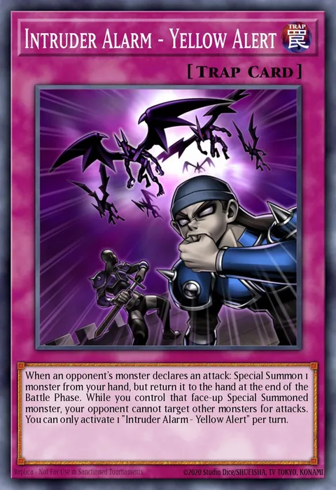 Intruder Alarm - Yellow Alert trading card