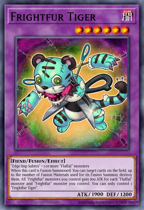 Frightfur Tiger trading card