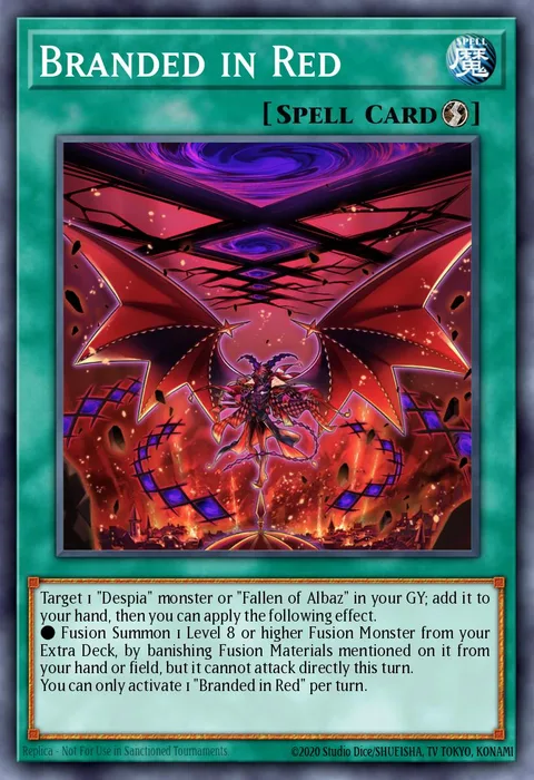 Branded in Red trading card