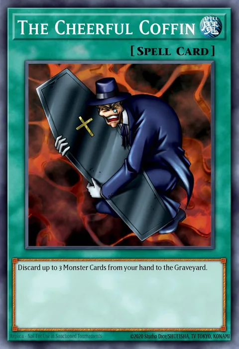 The Cheerful Coffin trading card