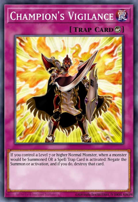 Champion's Vigilance trading card