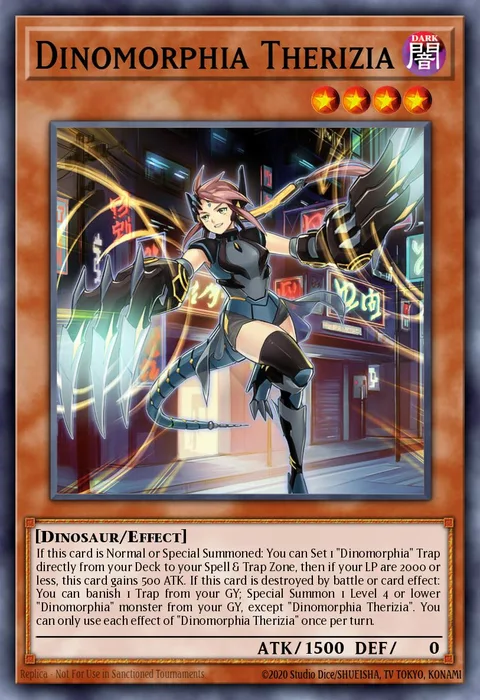 Dinomorphia Therizia trading card