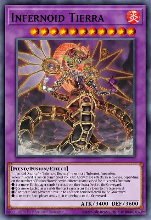 Infernoid Tierra trading card