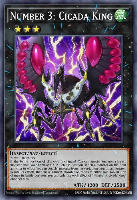 Number 3: Cicada King trading card