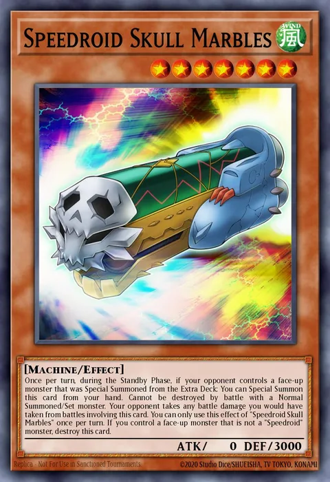 Speedroid Skull Marbles trading card