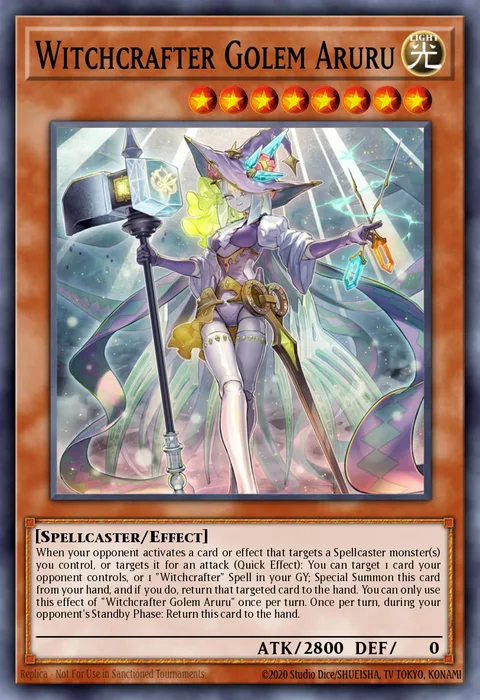 Witchcrafter Golem Aruru trading card