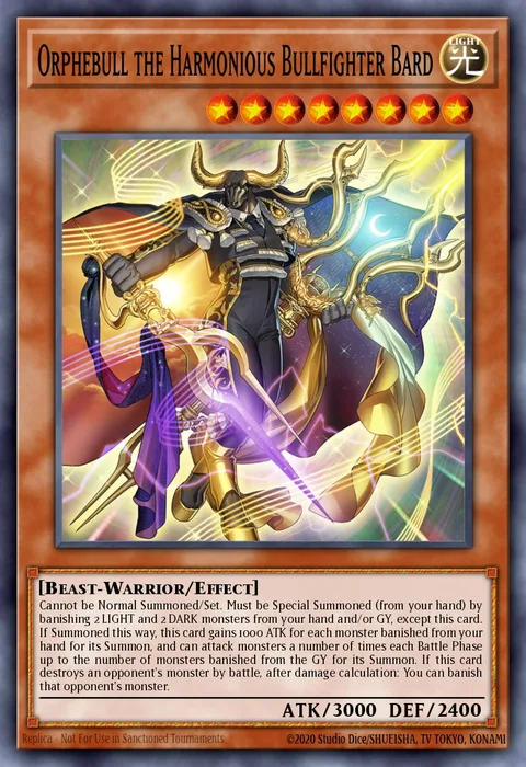 Orphebull the Harmonious Bullfighter Bard trading card