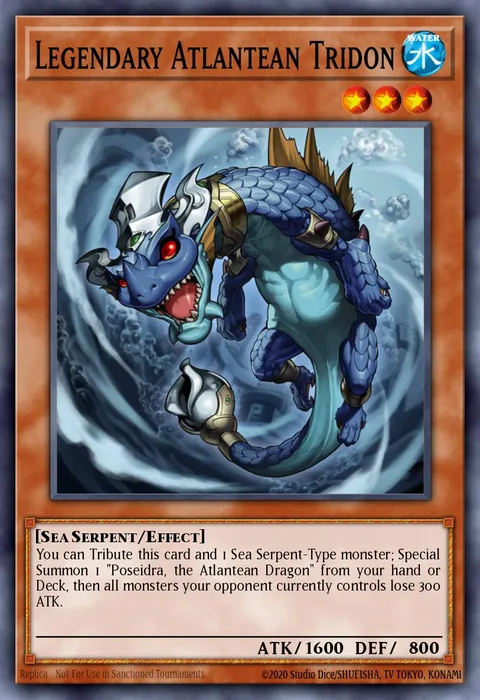 Legendary Atlantean Tridon trading card