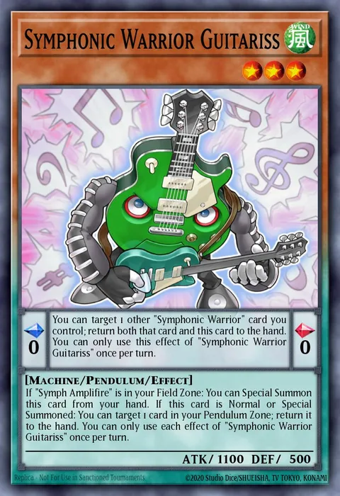 Symphonic Warrior Guitariss trading card