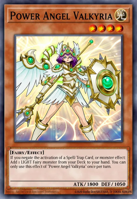 Power Angel Valkyria trading card