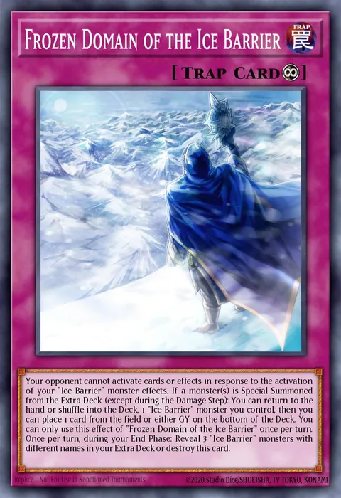 Frozen Domain of the Ice Barrier trading card
