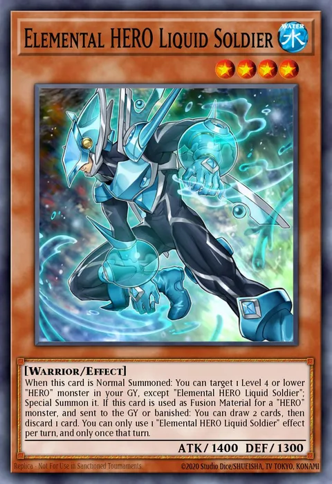 Elemental HERO Liquid Soldier trading card