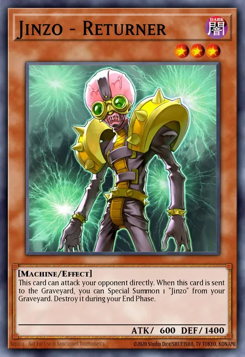 Jinzo - Returner trading card