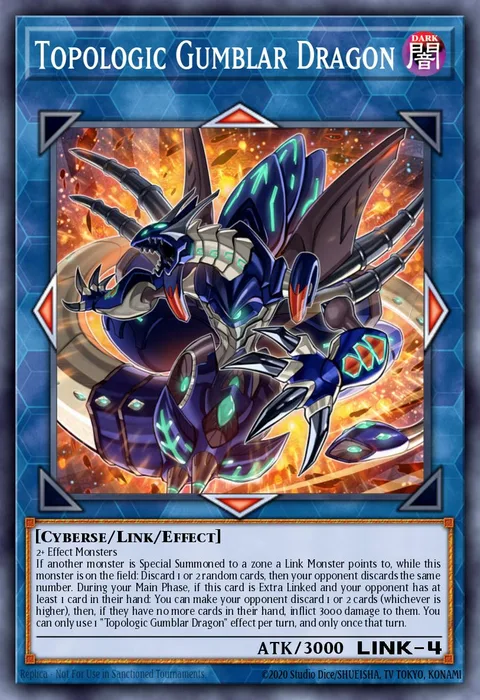 Topologic Gumblar Dragon trading card