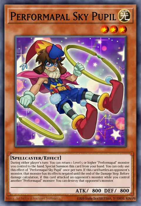 Performapal Sky Pupil trading card