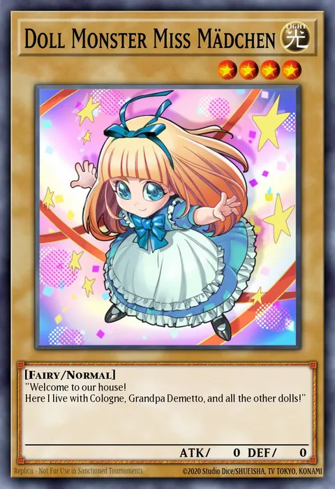 Doll Monster Miss Mädchen trading card