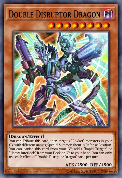 Double Disruptor Dragon trading card