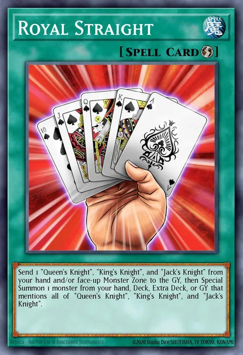 Royal Straight trading card