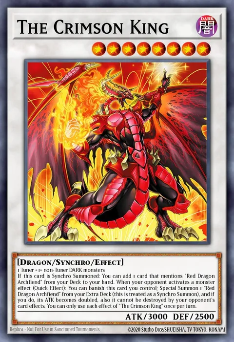 The Crimson King trading card
