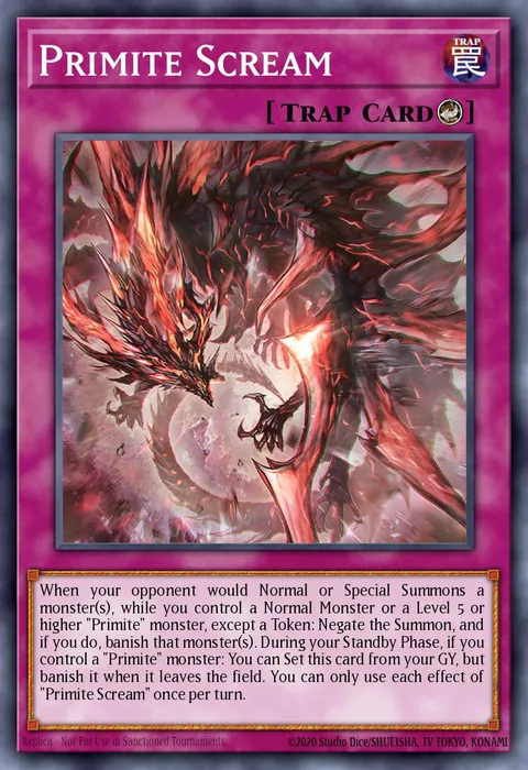 Primite Scream trading card