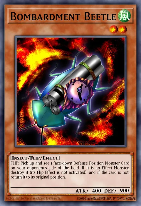 Bombardment Beetle trading card