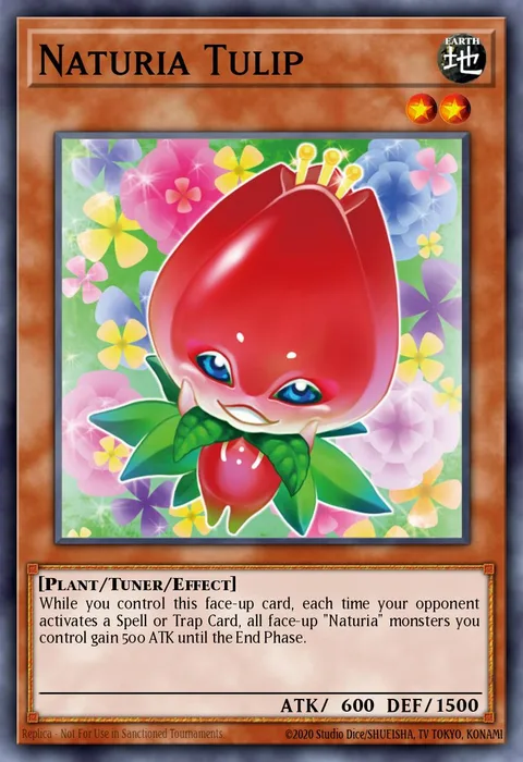 Naturia Tulip trading card