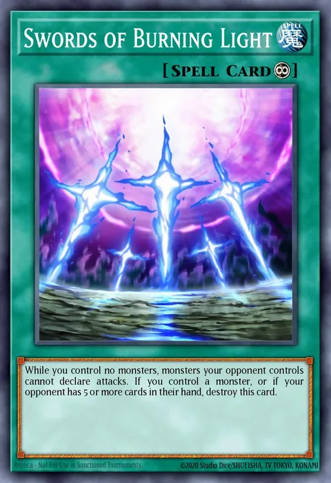 Swords of Burning Light trading card