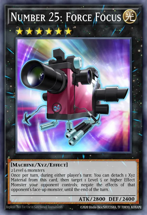Number 25: Force Focus trading card