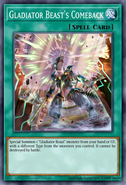 Gladiator Beast's Comeback trading card