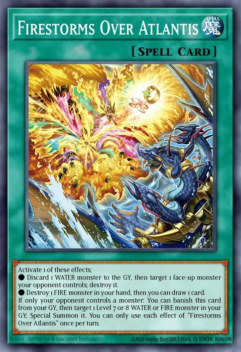 Firestorms Over Atlantis trading card