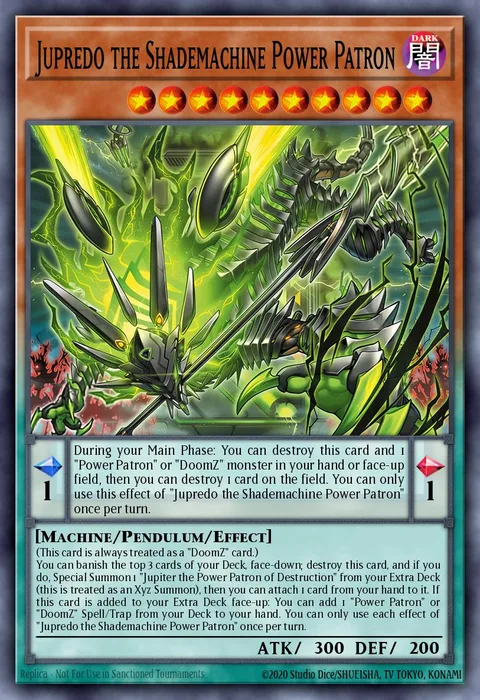 Jupredo the Shademachine Power Patron trading card