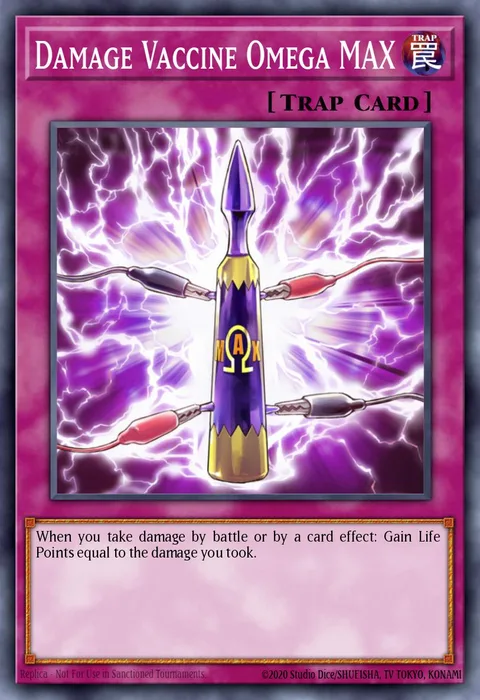 Damage Vaccine Omega MAX trading card