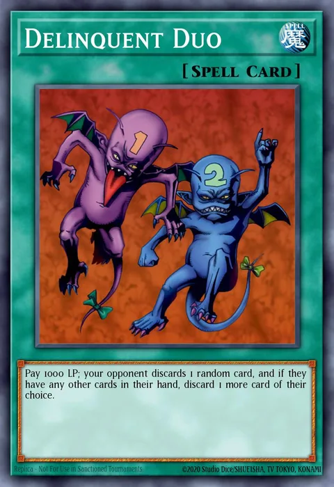 Delinquent Duo trading card