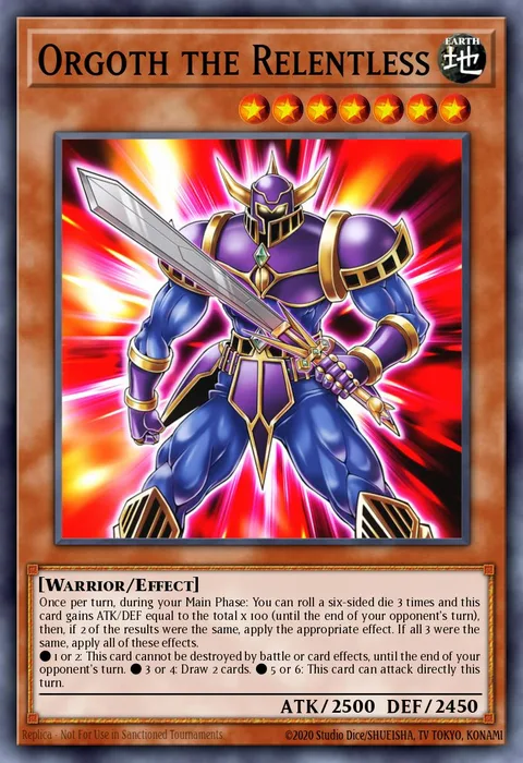 Orgoth the Relentless trading card