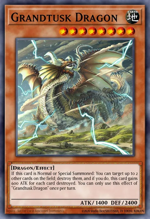 Grandtusk Dragon trading card