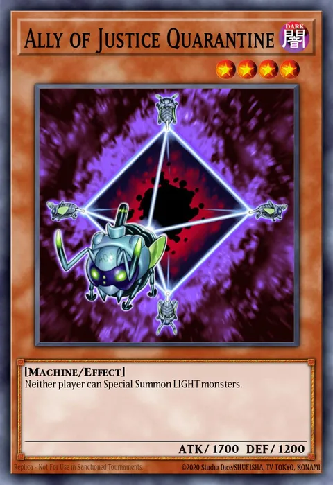 Ally of Justice Quarantine trading card