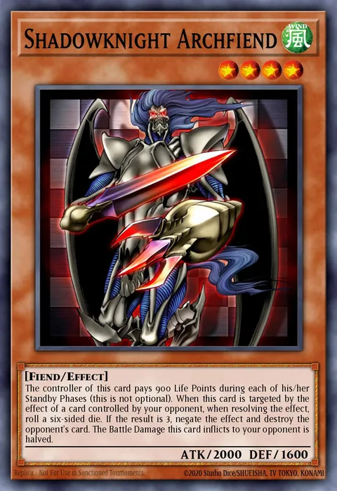 Shadowknight Archfiend trading card