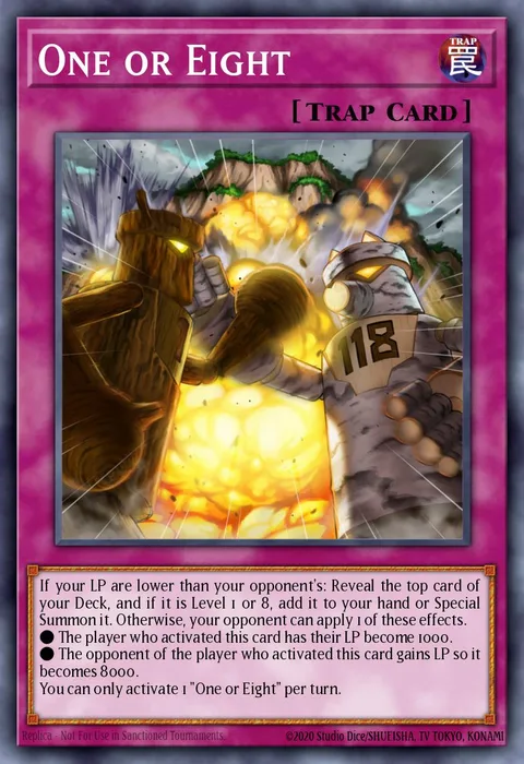 One or Eight trading card